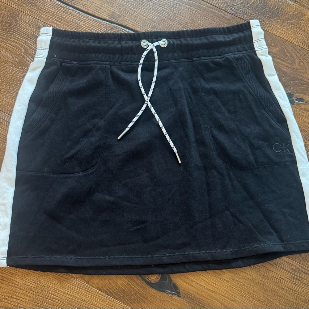 Calvin Klein Athletic Mini Skirt Black and White - Picture 2 of 8